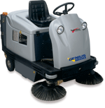 Genius TK1200 IPC Eagle HYBRID 48" Dual Power Unleaded Gas / Battery Powered  Vacuum Sweeper 519