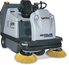 Genius TK1400 IPC Eagle HYBRID 58" Dual Power Unleaded Gas / Battery Powered Vacuum Sweeper 187