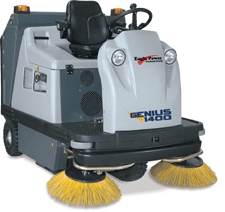 Genius 1400P IPC Eagle HYBRID 58" DUAL POWER LP- Propane / Battery Powered Vacuum Sweeper 522