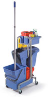 TM 2815WB NaceCare Janitorial Cart Twin Buckets back-to-back 250