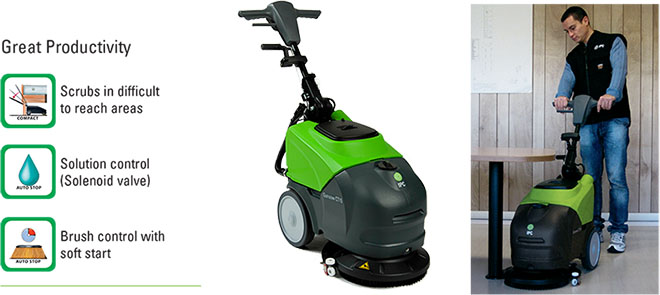 IPC Eagle CT15E35 14 Electric Automatic Floor Scrubber