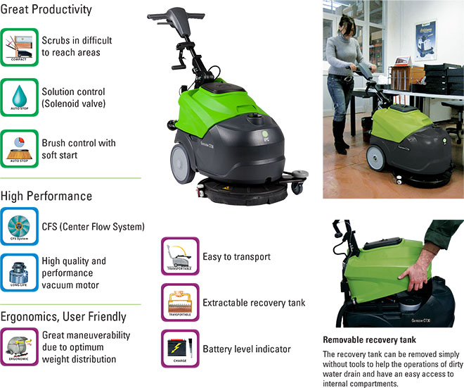 Automatic Floor Scrubber - Walk Behind