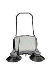 NC 4 32" Walk-Behind Sweeper with Manual Vacuum System, Dual Side Broom