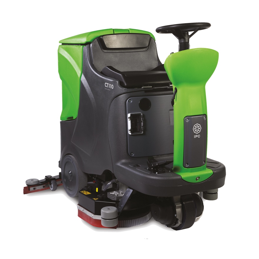 Cleantime CT110BT70 IPC Eagle Power Traction Drive Battery Powered Ride On Scrubber 383