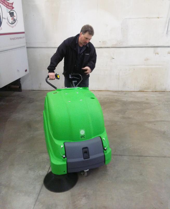 512ET IPC Eagle Power Walk Behind Sweeper - Buy Commercial