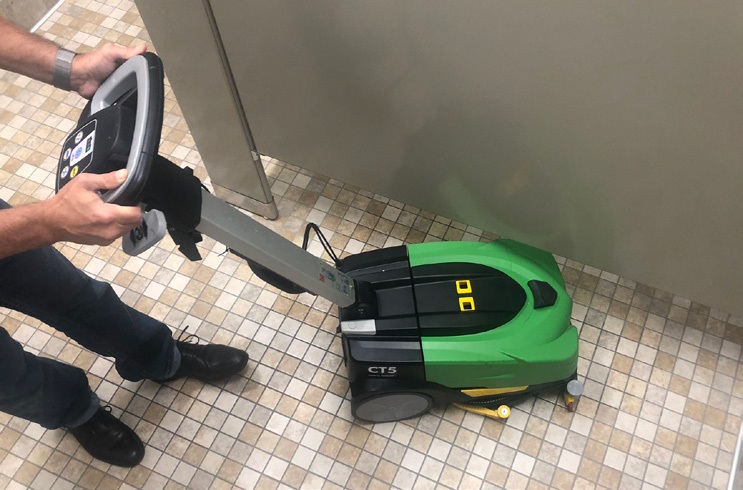 Battery Power Mini Floor Walk Behind Automatic Floor Scrubber