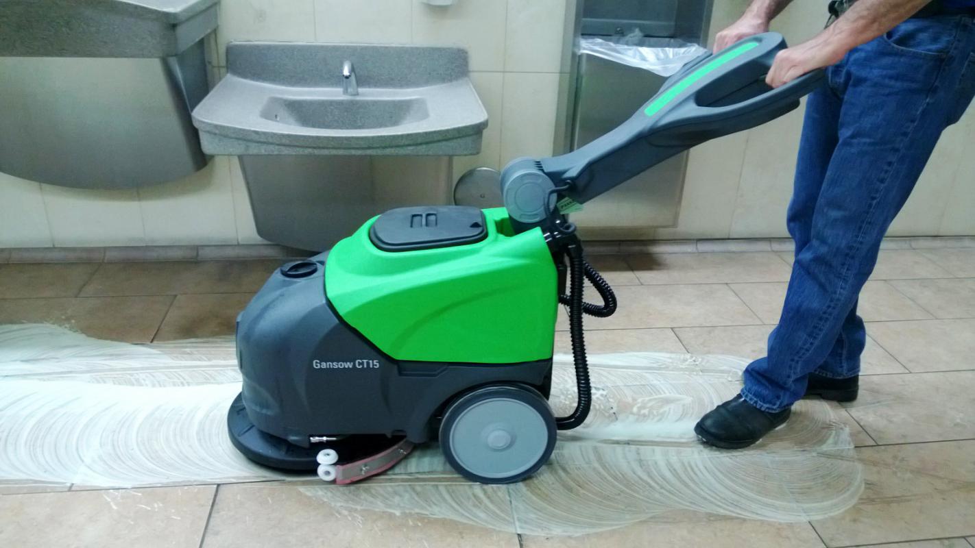 Electric Walk-Behind Floor Scrubber