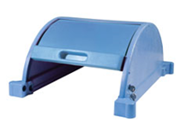Blue Round Top Storage Cabinet with Lock 900553