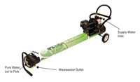 HT34-EB-SS Hydro Tube IPC Eagle Pure Water Window Cleaning System with Electric Pump