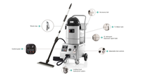 Tandem Pro 2000CV/2000CVMOP Steam and Wet Vacuum WITH Mop Cleaner