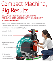 TGB 817 NX NACECARE Twintec 17" Auto Scrubber Battery Powered