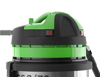 GS278-H IPC Eagle, 20 Gallon Chrome Steel Tank, Dual-Motors System, Industrial Dry Vacuum, Tip & Pour, HEPA Critical Filtration.*