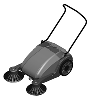 Dual Broom Walk-Behind Sweeper NC 4 NaceCare