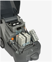 NC 5 26" Battery Walk-Behind Sweeper with Vacuum System, Single Side Broom