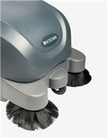 NaceCare 36" Battery sweeper with traction drive and vacuum system, dual side broom NC9