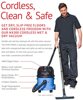 WVB 370 NX Nacecare Cordless Battery Wet & Dry Vacuum