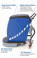 PAS20E 20" Cord-Electric Automatic Scrubber