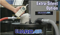 N552BC GuardAir 55 Gallon Pneumatic Dual Venturi W 2" Vac Hose & Tools 